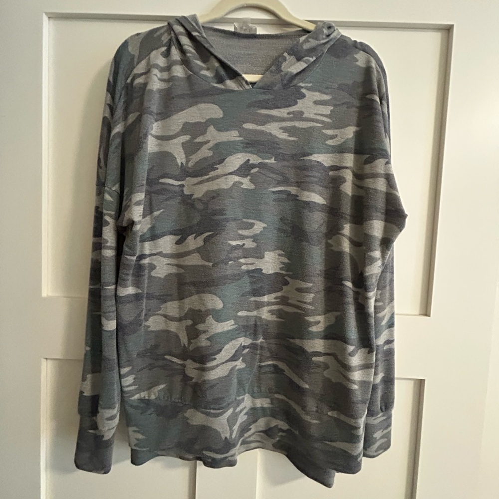 BKE Gray Camouflage Hoodie
